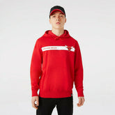 Chicago Bulls Stripe New Era NBA Hoodie Red Fashion