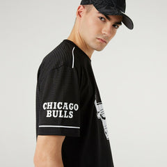 Chicago Bulls Oversized New Era Mesh NBA Fan Jersey Black Fashion