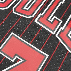 Toni Kukoc #7 Chicago Bulls 1995-96 Mitchell & Ness Swingman NBA Jersey Pinstripe Taass for sale