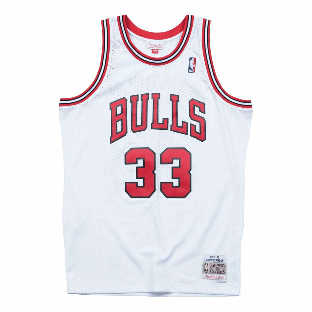 Scottie Pippen #33 Chicago Bulls 1997-98 Swingman NBA Jersey White Taass for sale