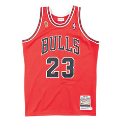 Michael Jordan #23 Chicago Bulls 1995-96 Finals Authentic NBA Jersey Red Taass for sale