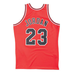 Michael Jordan #23 Chicago Bulls 1995-96 Finals Authentic NBA Jersey Red Taass for sale