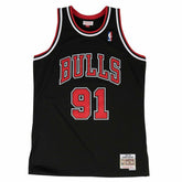 Dennis Rodman #91 Chicago Bulls 1997-98 Swingman NBA Jersey Black Classic