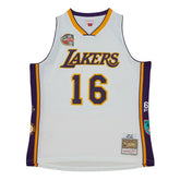 Pau Gasol #16 Los Angeles Lakers HOF 2001-19 Mitchell & Ness Swingman NBA Jersey Classic