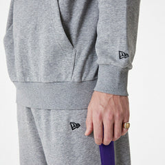 Los Angeles Lakers New Era Color Block NBA Hoodie Gray Fashion