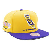 Los Angeles Lakers California Insider Mitchell & Ness Snapback NBA Cap Taass for sale