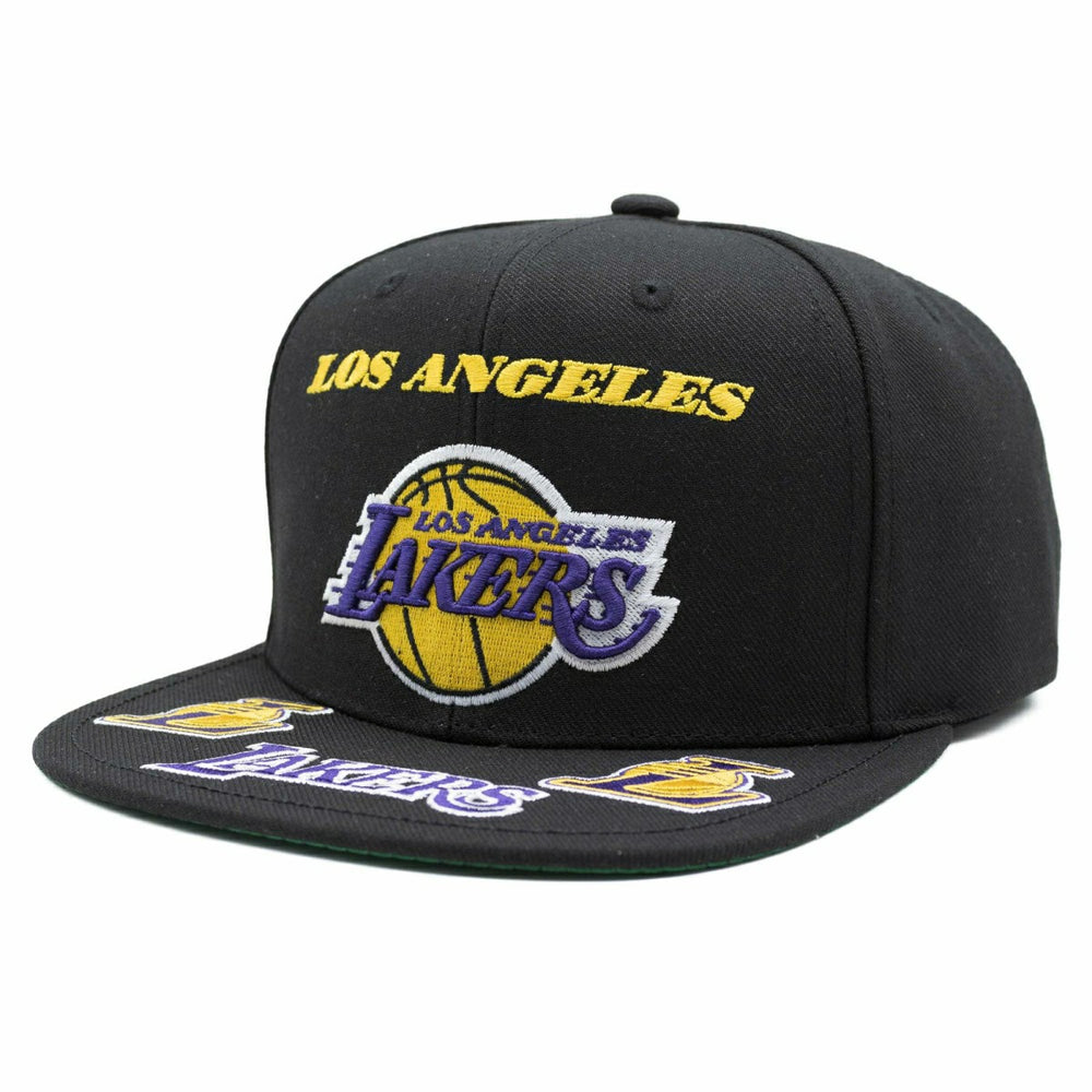 Los Angeles Lakers Front Loaded Mitchell & Ness Snapback NBA Cap Black Taass US