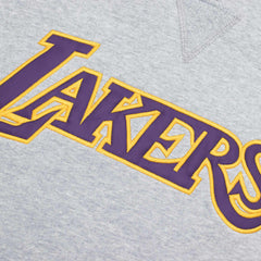 Los Angeles Lakers Pinnacle Mitchell & Ness Heavyweight Fleece NBA Hoodie Grey Taass for sale