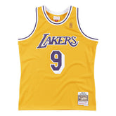 Nick Van Exel #9 Los Angeles Lakers 1996-97 Mitchell & Ness Swingman NBA Jersey Yellow Lifestyle