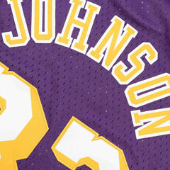 Magic Johnson #32 Los Angeles Lakers 1984-85 Youth Swingman NBA Jersey Purple (YOUTH) Taass for sale