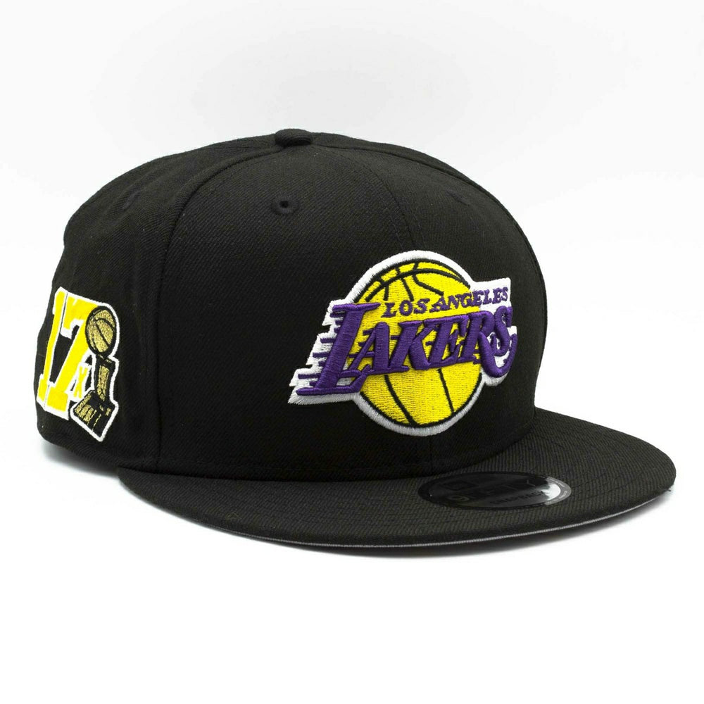 Los Angeles Lakers 17x NBA Champions New Era 9FIFTY Snapback NBA Cap Black Lifestyle