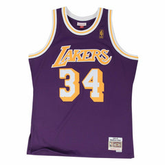 Shaq O'Neal #34 Los Angeles Lakers 1996-97 Swingman NBA Jersey Purple Taass US