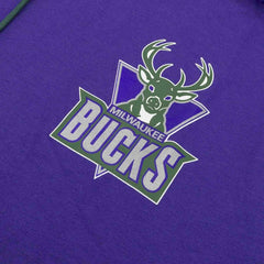 Milwaukee Bucks Split Mitchell & Ness Short Sleeve NBA Hoodie Taass sale