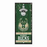 Milwaukee Bucks NBA Bottle Opener Sign Taass for sale