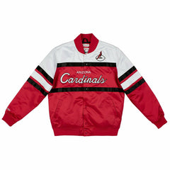 Arizona Cardinals Mitchell & Ness Script Heavyweight Satin NFL Jacket Taass for sale