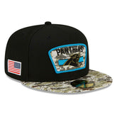 Carolina Panthers 2021 NFL On-Field Salute to Service New Era 59FIFTY Fitted Cap Classic