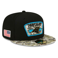 Carolina Panthers 2021 NFL On-Field Salute to Service New Era 59FIFTY Fitted Cap Classic