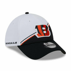 Cincinnati Bengals On Field 2023 NFL Sideline New Era 39THIRTY Flex Cap White Fashion
