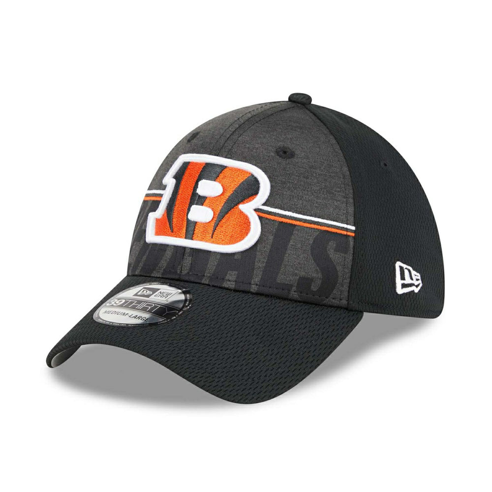 Cincinnati Bengals 2023 NFL Training Camp New Era 39THIRTY Flex Cap Black Classic