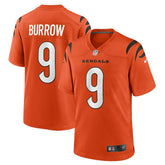 Joe Burrow #9 Cincinnati Bengals Nike Game NFL Jersey Alternate Orange Classic