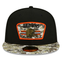 Cleveland Browns 2021 NFL On-Field Salute to Service New Era 59FIFTY Fitted Cap Taass sale