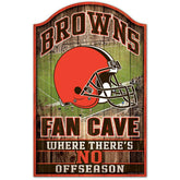 Cleveland Browns WinCraft NFL Fan Cave Wood Sign Fashion