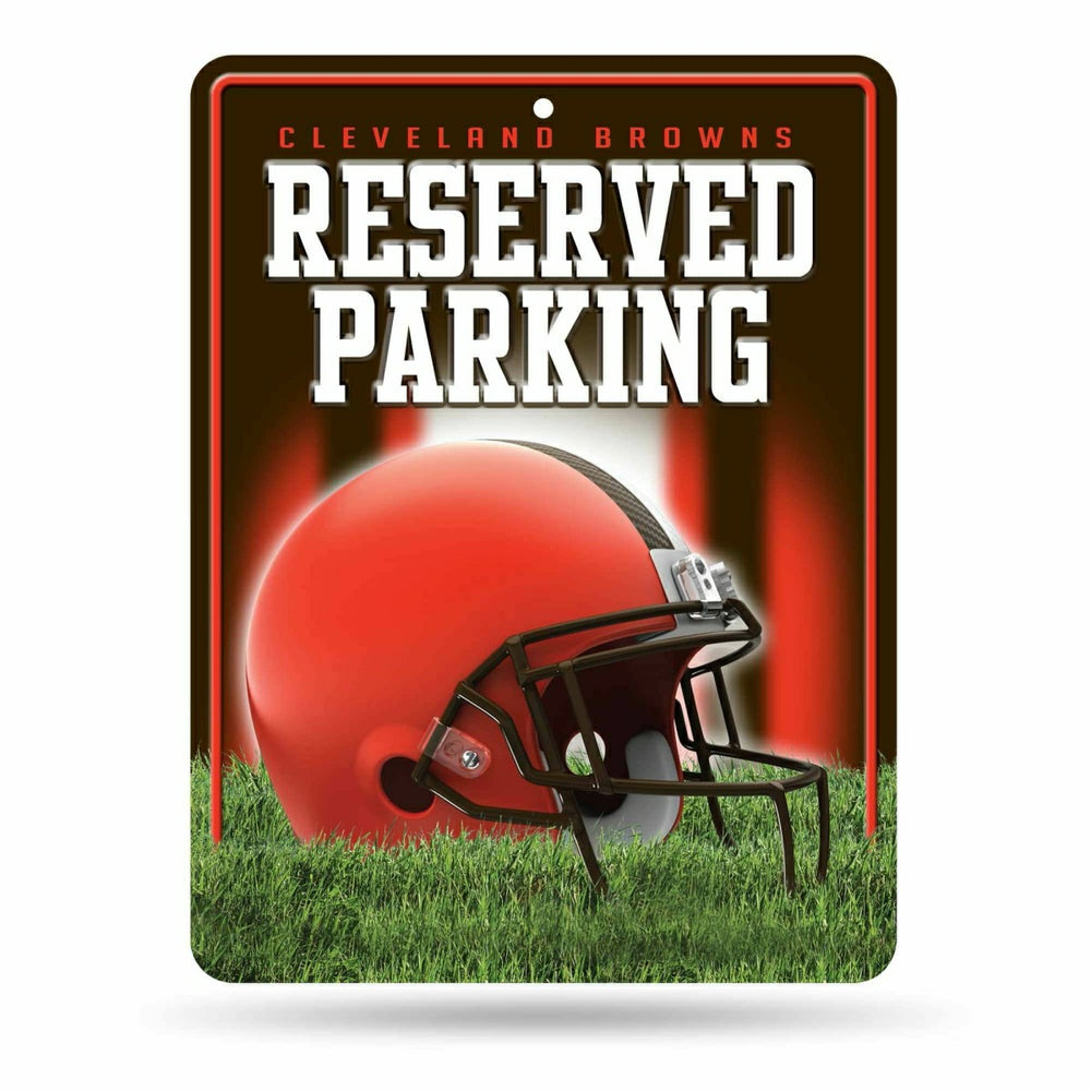 Cleveland Browns Reserved Parking NFL Metal Sign Taass sale