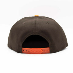 Cleveland Browns 2-Tone Throwback Script New Era 9FIFTY NFL Snapback Cap Taass for sale