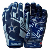Dallas Cowboys Wilson Youth Stretch-Fit NFL Receivers Gloves (KIDS) Classic