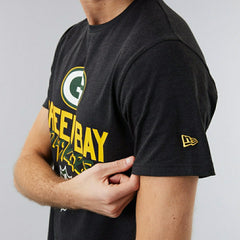 Green Bay Packers Script New Era NFL T-Shirt Black Classic