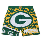 Green Bay Packers Mitchell & Ness Jumbotron 2.0 NFL Shorts Fashion