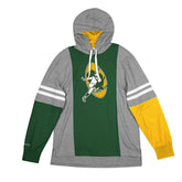 Green Bay Packers Color Blocked Mitchell & Ness Lightweight NFL Hoodie Taass US
