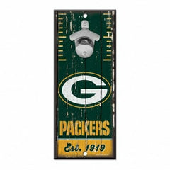 Green Bay Packers NFL Bottle Opener Sign Taass sale