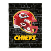Kansas City Chiefs Wellsoft Throw Blanket Black Lifestyle