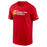Kansas City Chiefs Team Slogan Nike Essential NFL T-Shirt Red Taass US
