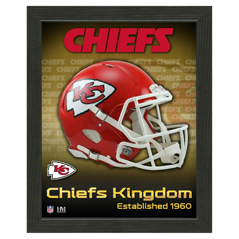 Kansas City Chiefs NFL Team Helmet Framed Photo Fashion