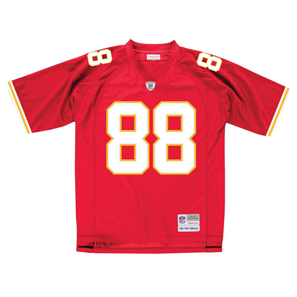 Tony Gonzalez #88 Kansas City Chiefs Mitchell & Ness Throwback NFL Jersey Red Classic