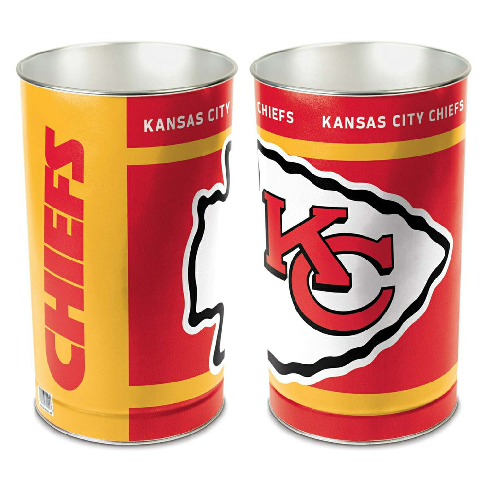 Kansas City Chiefs WinCraft Metal NFL Wastebasket Taass sale