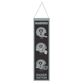 Las Vegas Raiders Logo Evolution NFL Wool Banner Lifestyle