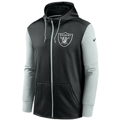 Las Vegas Raiders Two-Tone Nike Therma NFL Full-Zip Hoodie Taass sale