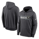 Las Vegas Raiders Community Therma Dri-FIT NFL Hoodie Anthracite Taass for sale