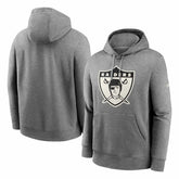 Las Vegas Raiders Rewind Throwback Fleece NFL Hoodie Grey Taass US