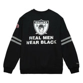 Oakland Raiders All Over 2.0 Mitchell & Ness NFL Crew Fleece Pullover Classic
