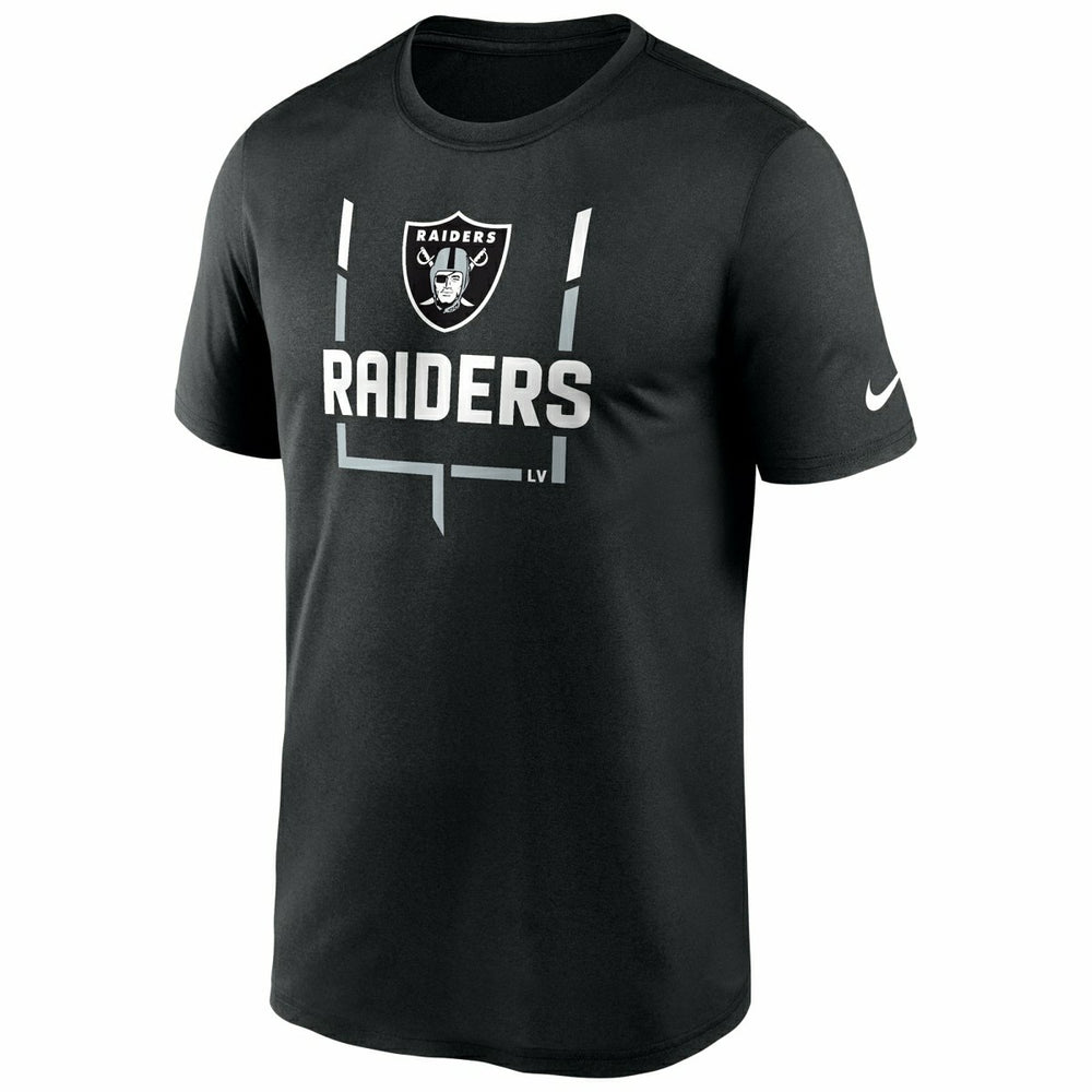 Las Vegas Raiders Goal Post Nike Legend Performance NFL T-Shirt Black Fashion