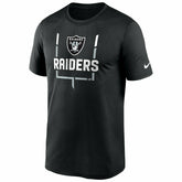 Las Vegas Raiders Goal Post Nike Legend Performance NFL T-Shirt Black Fashion