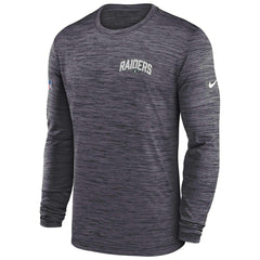Las Vegas Raiders 2022 NFL Sideline Nike Velocity Performance Longsleeve Shirt Classic