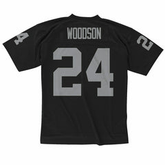 Charles Woodson #24 Oakland Raiders Mitchell & Ness Throwback NFL Jersey Black Taass US
