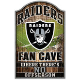 Las Vegas Raiders WinCraft NFL Fan Cave Wood Sign Classic