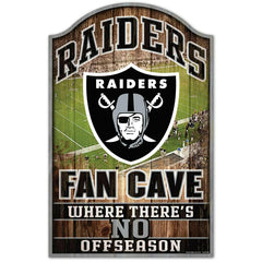 Las Vegas Raiders WinCraft NFL Fan Cave Wood Sign Classic