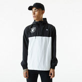 Las Vegas Raiders New Era 2021 Color Block NFL Windbreaker Jacket Fashion